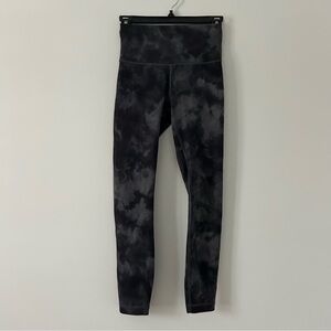 Lululemon Wunder Train High Rise Tight Diamond Dye Grey Graphite Tie Dye 25in 4